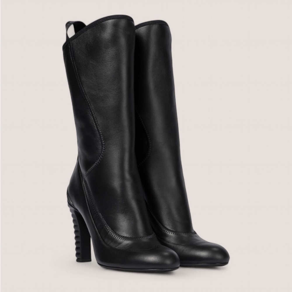 Fendi Black Heeled Ankle Boots 6.5 US